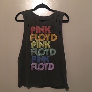 Lucky brand  tank top Pink Floyd distressed